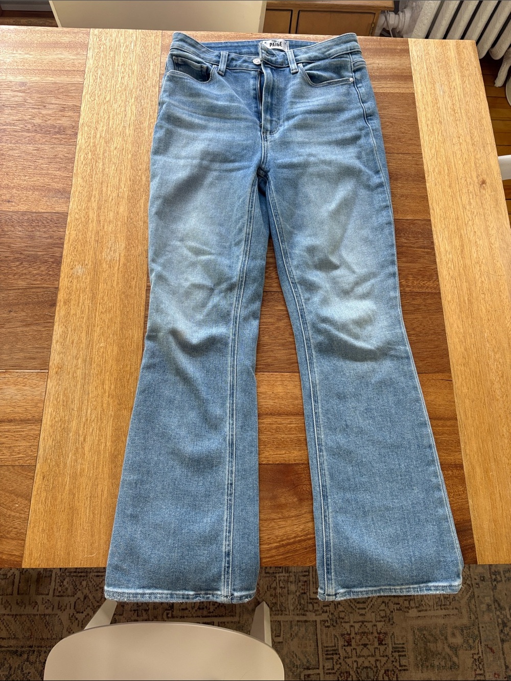 PAIGE Claudine Light Blue Flare Jeans